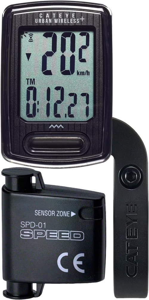 CATEYE Urban Wireless Bike Computer – Analog Speedometer & Odometer with Calorie Tracking, FlexTight™ Mount, Auto Start/Stop, Programmable Odometer & Easy Setup for All Bikes