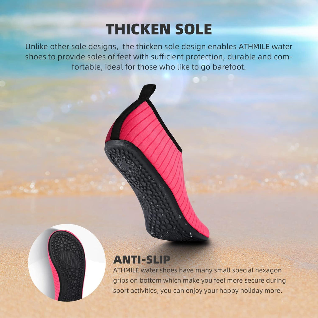 Skiennix Water Shoes - Quick-Dry Aqua Socks for Beach & Pool | Unisex Adult & Youth Sizes