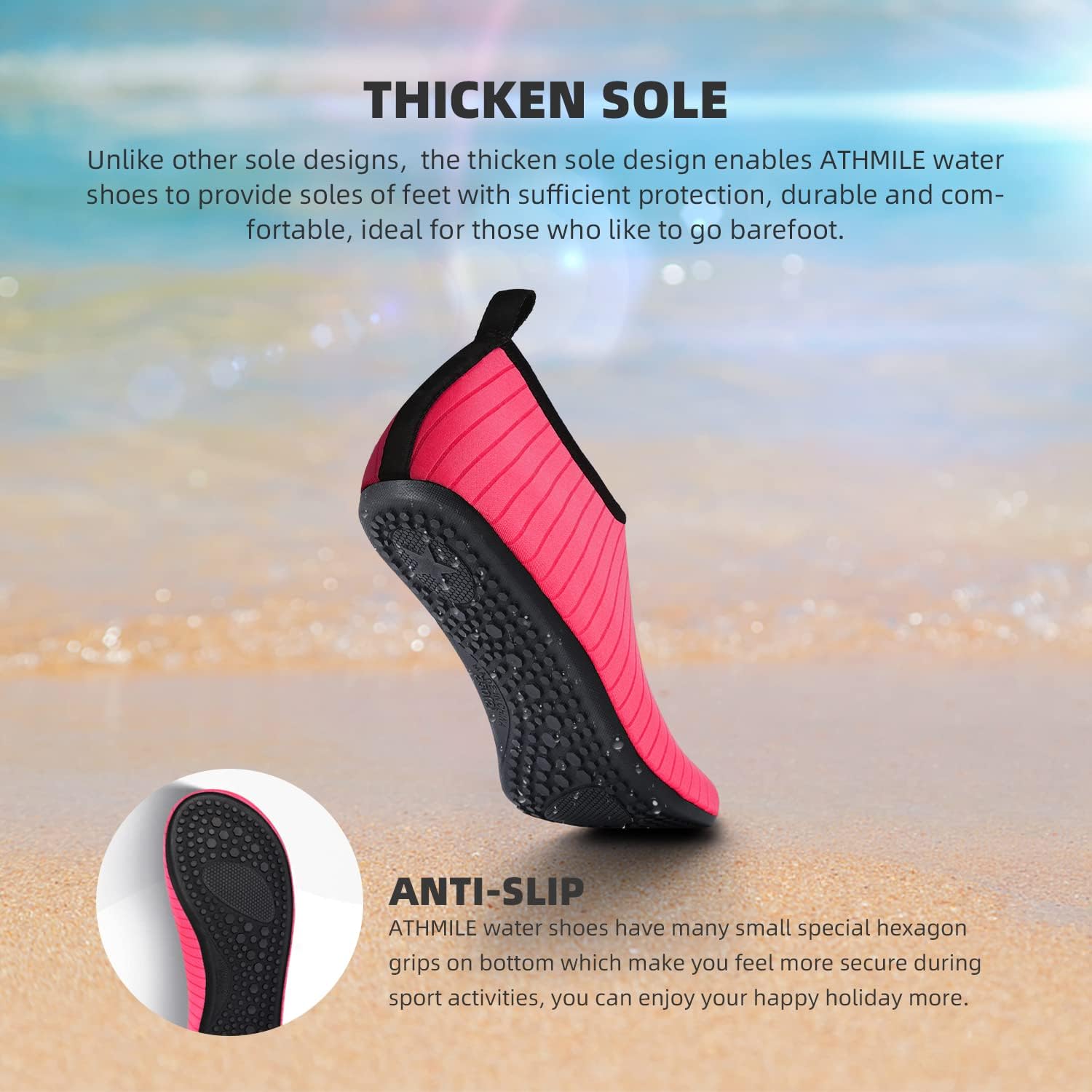 Skiennix Water Shoes - Quick-Dry Aqua Socks for Beach & Pool | Unisex Adult & Youth Sizes