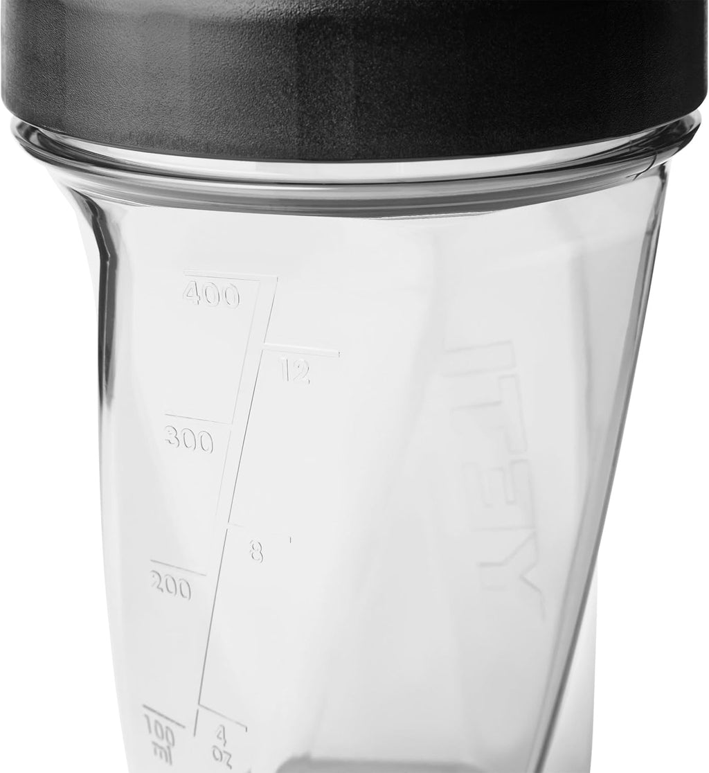 YETI Yonder Helimix Vortex Blender Shaker Bottle - 20oz | Portable Protein Drink Cup | Dishwasher Safe, Clear