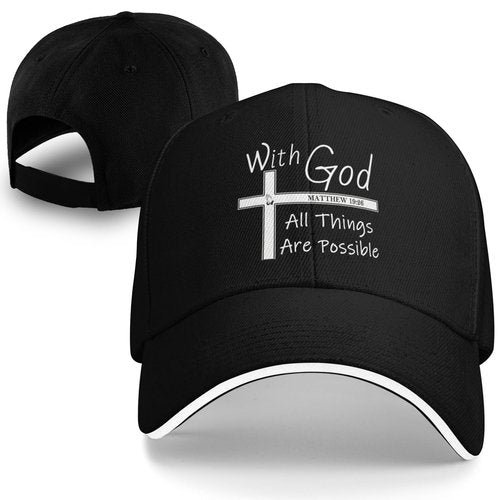 Jesus Hat for Men, Snapback Christian Hats for Women, Outdoor Religious Caps Adjustable Christian Baseball Cap