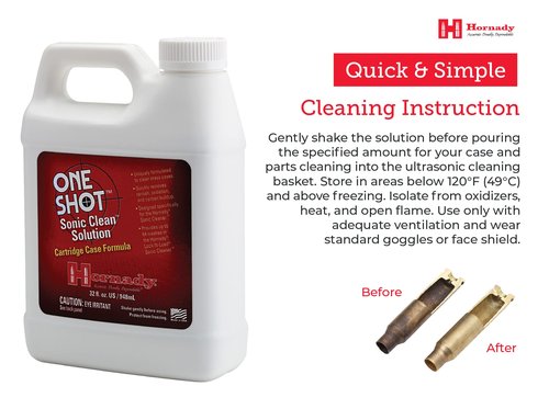 Hornady 043355 Lock-N-Load Sonic Gun Cartridge Cleaner Solution, Quart