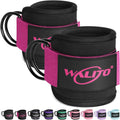WALITO Gym Ankle Straps - Adjustable Cable Machine Accessories for Glute Kickbacks & Leg Workouts