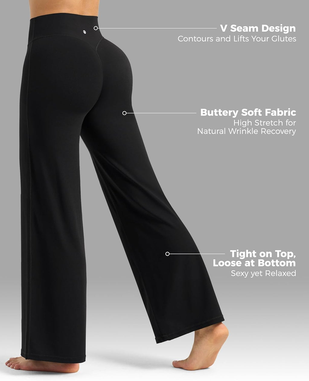 Willit Women's High Waist Yoga Leggings - Buttery Soft Straight Leg Workout Pants | Comfortable Fit