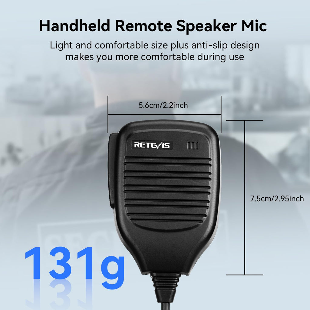 Retevis Walkie Talkie Microphone,Two Way Radio Shoulder Mic,Compatible with Retevis RT68 RT21 H-777 RT22 RT22S RT27 RT86 RT19 RT15 RB26 BAOFENG UV-5R 888S 5RM Kenwood Samcom pxton Radio(10 Pack)