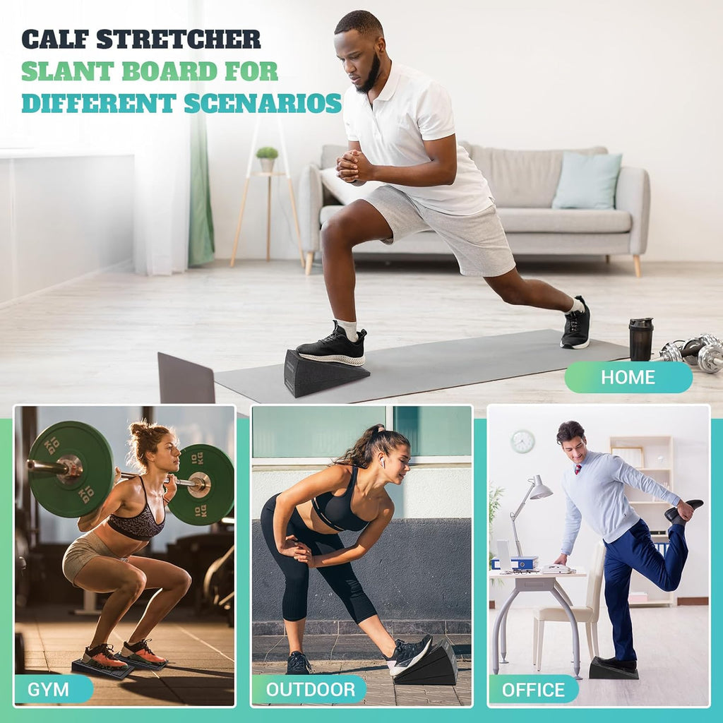Slant Board | Adjustable Calf Stretching Incline Board - 5 Angles, 480 lbs Capacity for Yoga & Physical Therapy