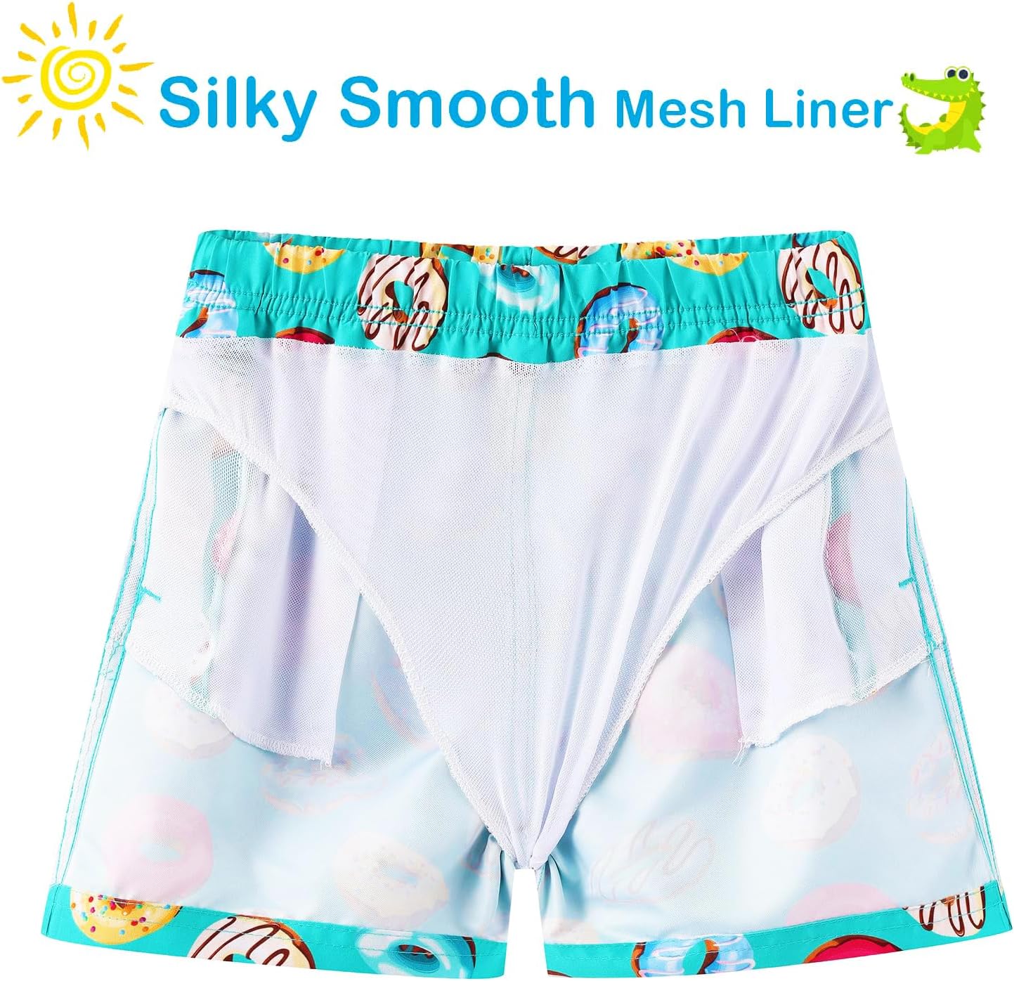 Skiennix Boys' Swim Trunks - Stylish Toddler Swimsuit Shorts for Summer Fun