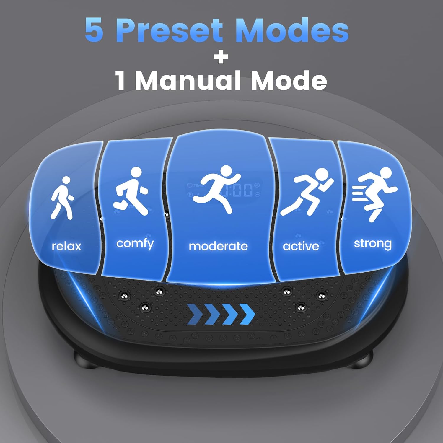 Vibration Plate Exercise Machine, Vibrating Fitness Platform for Lymphatic Drainage, Full Body Shaker Workout Equipment, Bluetooth Power Shaping Vibrate Plate, Board Sport for Home Exercise Gym