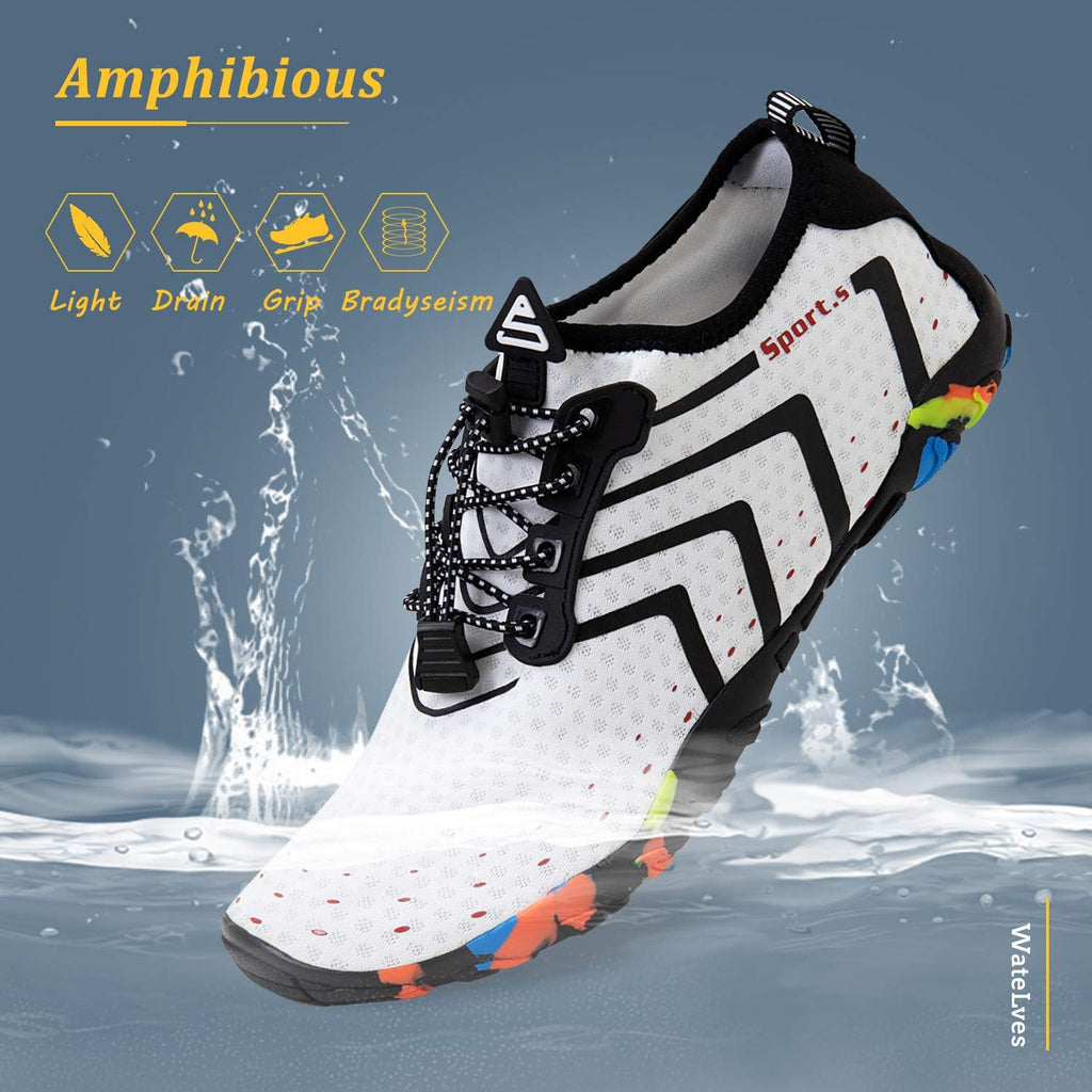 WateLves Water Shoes - Quick-Dry Barefoot Swim Shoes for Men & Women | Ideal for Beach & Yoga