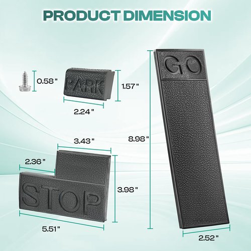 DRIVE UP Club Car Pedal Pad Cover Set, Golf Cart Accelerator & Brake Pedal Pad Cover Fits for Club Car DS 1981-2011 Golf Carts, OEM 1013869 1013870 1013871