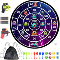 Lula Brands Dart Board - Double-Sided Indoor/Outdoor Game for Kids | Includes Backpack & Sticky Darts, 29”