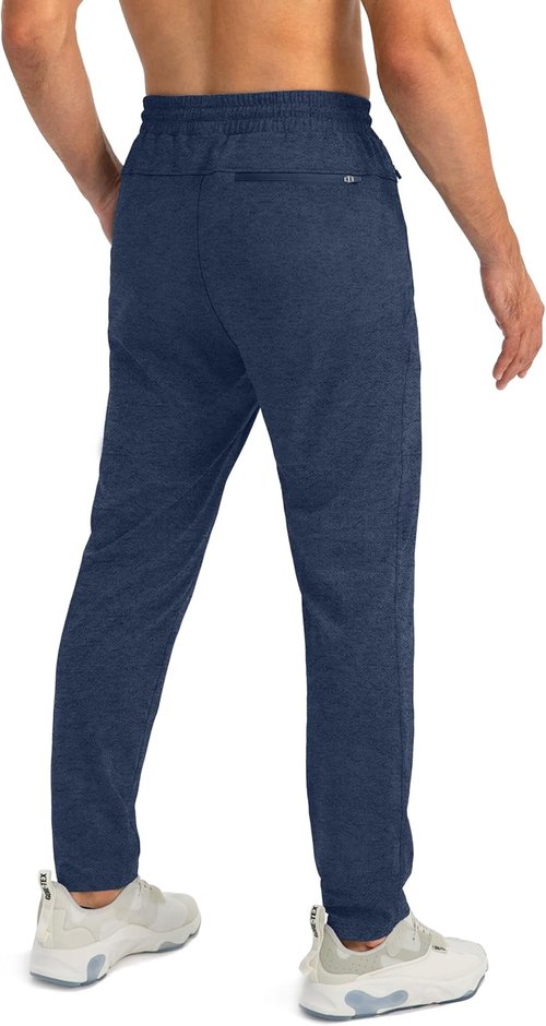 G Gradual Men's Tapered Joggers - Athletic Sweatpants with Zipper Pockets for Workouts & Running