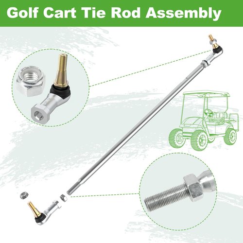 10L0L Golf Cart Tie Rod Assembly, Tie Rod & End (Left & Right) for EZGO TXT 2001-up, Shuttle Workhorse & ST Series PDS G & E, OEM 70876-G02 70902-G01 70902-G02 01069-G01 01069-G02