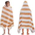 COTTON CRAFT Hooded Beach Towel - Oversized XXL 35x84 Soft Cotton Velour Towel for Adults | Big Kahuna Design