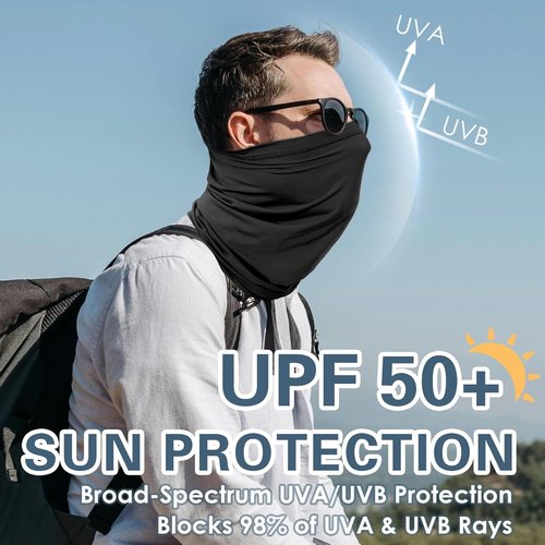 Achiou Neck Gaiter - UV Protection Face Cover Scarf for Men & Women | Soft, Windproof for Hiking & Cycling