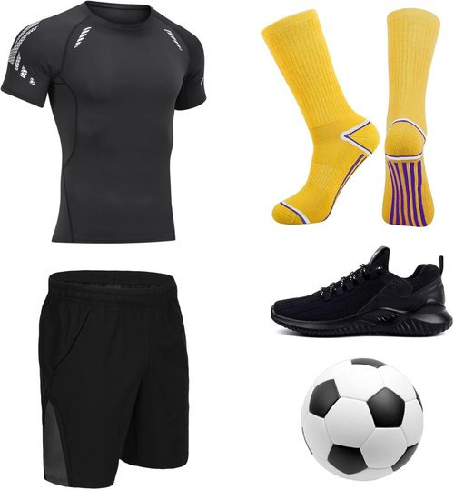 JOYNÉE Men's Athletic Performance Crew Socks - 6 Pack for Running & Training Comfort
