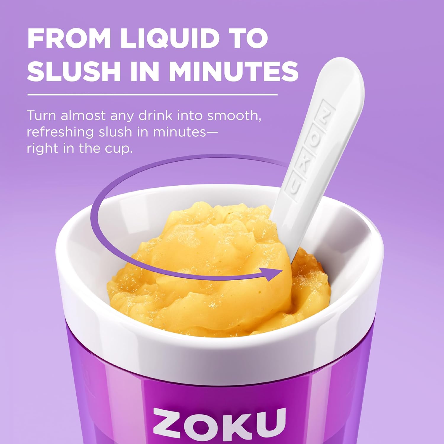 ZOKU Original Slush Maker - Compact Single-Serving Smoothie & Milkshake Maker | BPA-Free Green
