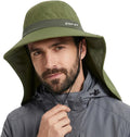 TOP-EX Cooling Sun Hat - UPF 50+ Wide Brim with Neck Flap for Hiking, Fishing & Large Sizes