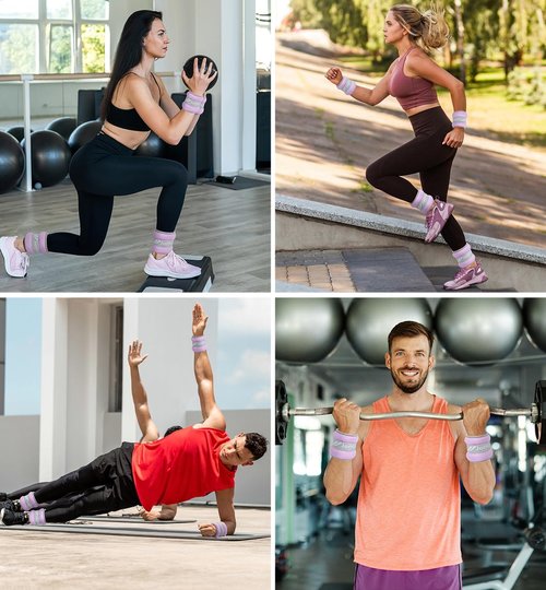 Ankle Weights - Adjustable 1-20 LBS for Men & Women | Perfect for Fitness, Therapy & Workouts