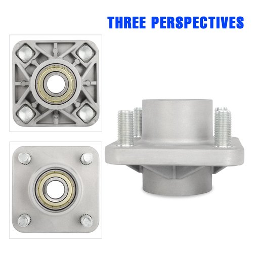 Aluminum Golf Cart Front Hub Assembly for Club Car DS and Precedent 2003.5-Up & Tempo 2018-Up Gas/Electric, Replaces OEM# 102357701（2 Pack）.