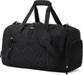 Vorspack Gym Bag - 21-Inch Water-Resistant Duffle with Shoe Compartment | Black Travel & Sports Bag