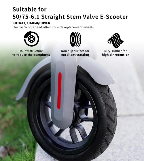Mcglsen 50/75-6.1 Scooter Tire Replacement 8.5 Tire Tube for Gotrax gxl v2/Xiaomi /M365 Etc Electric Scooter,8.5x2 Pneumatic Tyre Inner Tube Replacement Wheels (1Set)