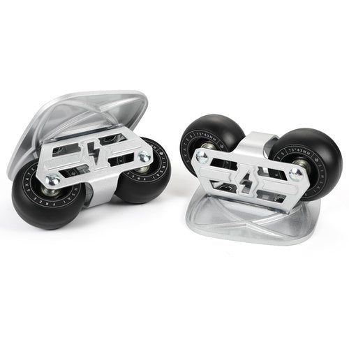 Freeskates Drift Skates with Split Skateboard Design, Aluminum Alloy Panel, High Elasticity Wheels, and Double Wheelbase Bracket - Ultimate Freeskates (Silver)