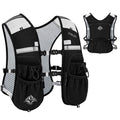 Running Hydration Vest for Women Men - Waterproof Running Water Backpack Hydration Pack with 12 Pockets, Lightweight Water Vest for Hiking Trail Cycling Marathon Race, Black