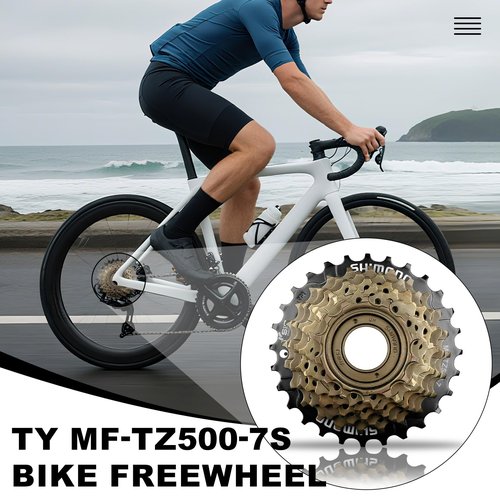 Relwears Bike Freewheel 7-Speed Tourney/TY MF-TZ500 Screw On Multiple Freewheel Bicycle Multiple Freewheel 14-28 Tooth (TZ500-7/14-28T)