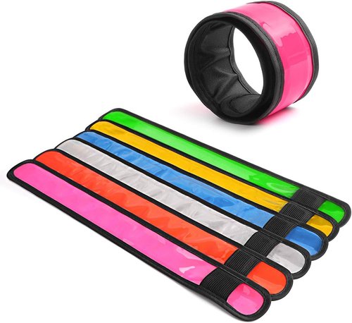 LOBKIN LED Safety Bracelets - Reflective Slap Armband for Kids & Runners | Nighttime Visibility