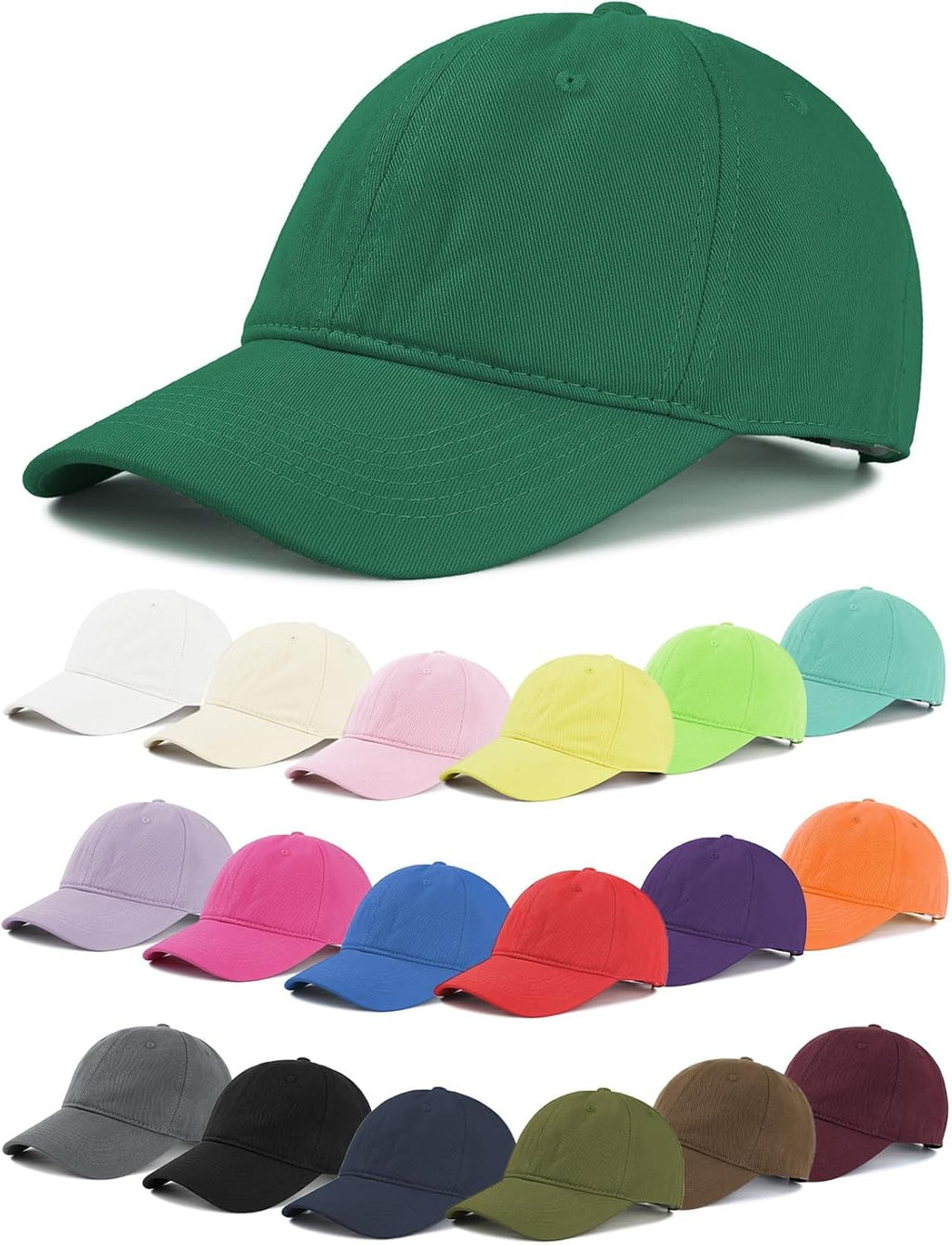 Zando Unisex Classic Baseball Cap - Adjustable Cotton Sports Hat for Outdoor Activities | Cute Preppy Design