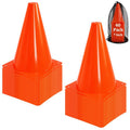 Faswin 40 Pack Plastic Training Cones, 7 Inch Plastic Soccer Cones, Agility Marker Cone Traffic Cone for Basketball, Football, Skating Drills Practice, Indoor and Outdoor Games