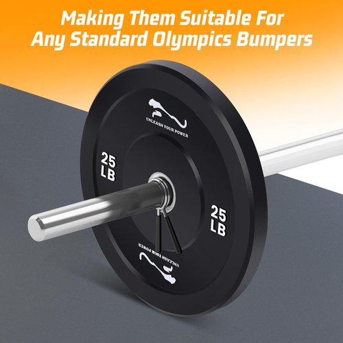 GarveeLife Weight Plates Set, 2 in Universal Fit, Olympic Bumper Plates With Steel Insert for Strength Training, Rubber Weight Plates for Barbell Home Gym, 35 LBS*2