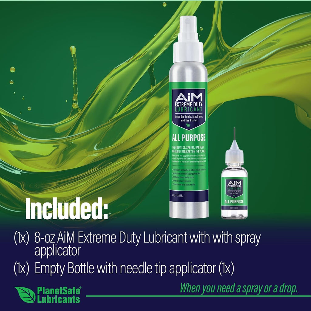 PlanetSafe Exercise Equipment Lubricant - Non-Toxic, Odorless Formula for Treadmills, Bikes & More | Small Bundle