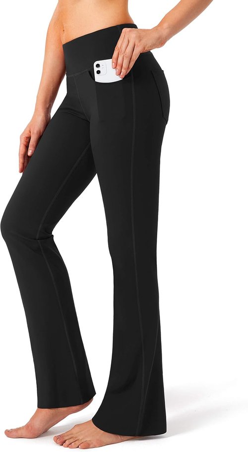 G Gradual Women's Yoga Pants - High Waist Flare Leggings with Pockets | Casual Bootcut Design