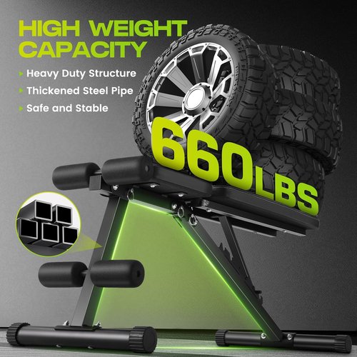 ANCCHEER Weight Bench - 660LBS Foldable Home Gym Bench for Strength Training | 8 Adjustable Backrests