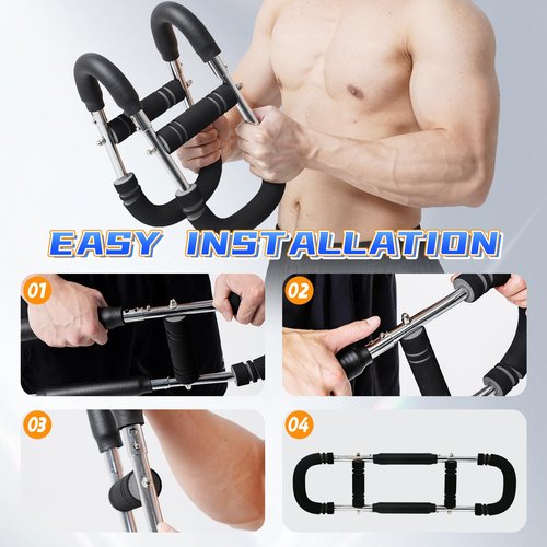 Twister Arm Trainer,Adjustable arm and Chest Muscle Trainer,Chest Workout Equipment,Detachable Design Fitness Anywhere,Home Gym Workout Tool for Men&Women (70-110lbs)