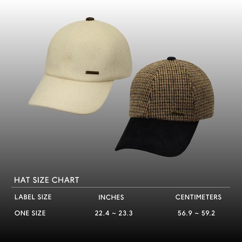Fits Y'all Wool Classic Baseball Cap with Pigskin Leather: Adjustable Relaxed Fit for Men, Women and All Genders (US, Alpha, Large, Soot Black)