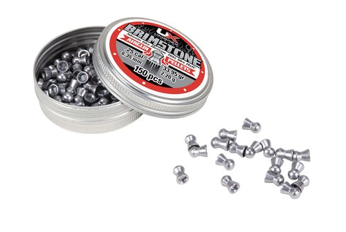 Umarex Brimstone .25 Caliber 33.95 Grain Pellets Air Gun Ammo for Pellet Gun Rifle, 150 Count,Silver