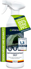 Simprax® Waterproofing Spray - Eco-Friendly, UV-Stable & Biodegradable | Enhances Water-Repellency for Tents & Textiles