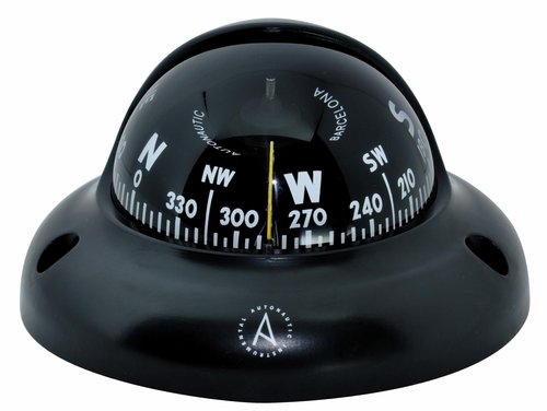 Autonautic - Surface Mount Compass - C3001 - Suited for Use Kayak in a Rib or Dinghy - 2 1/3" Dial Black - Made in Europe