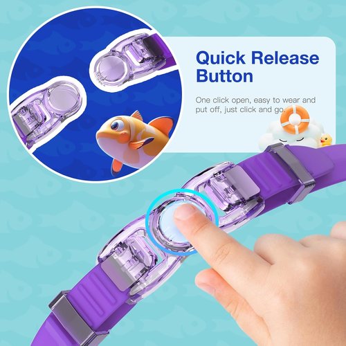 Braylin Kids Swim Goggles - 2-Pack Adjustable Swimming Goggles for Boys & Girls | Perfect for Pool Fun