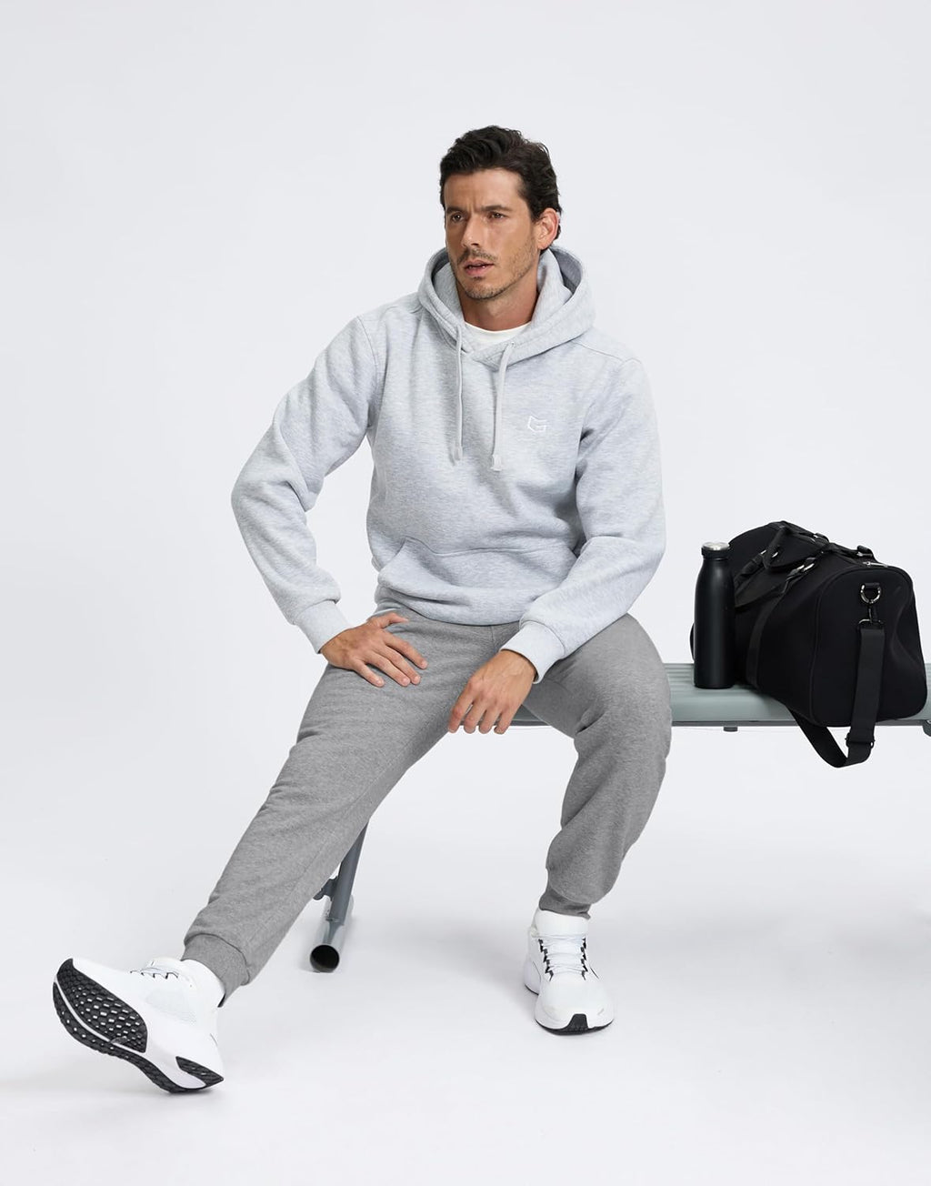 Skiennix Men's Fleece Lined Joggers - Warm Athletic Sweatpants with Zipper Pockets | Winter Comfort