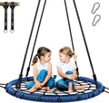 Trekassy 40" Spider Web Saucer Tree Swing - 750lbs Capacity, Durable Steel Frame, Blue Color