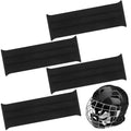 Bonuci 4 Pcs Sports Goalie Sweat Bands Bike Helmet Sweatband Hard Hat Sweatband Helmet Band, Black