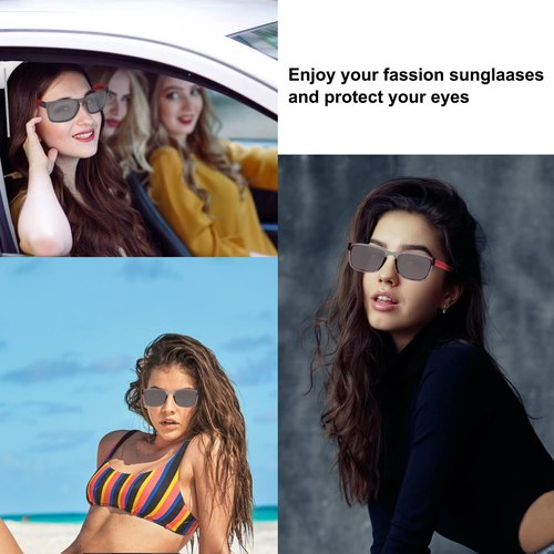 AOSM Polarized Sunglasses for Men, Lightweight Sun Glasses with UV Protection for Driving Fishing Golf Sunglasses Sports Sun Glasses(silver)