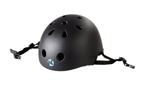 Kryptonics 4-in-1 Youth Protective Gear Set with Helmet – Complete Safety Kit for Skateboarding, Biking, and Rollerblading in Stylish Black – Ideal for Kids and Teens