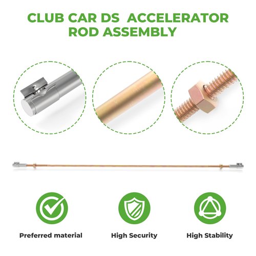 10L0L Golf Cart Accelerator Pivot Rod Assembly Kit Fits Club Car DS Gas & Electric Golf Carts Years 1998-Up 101912401
