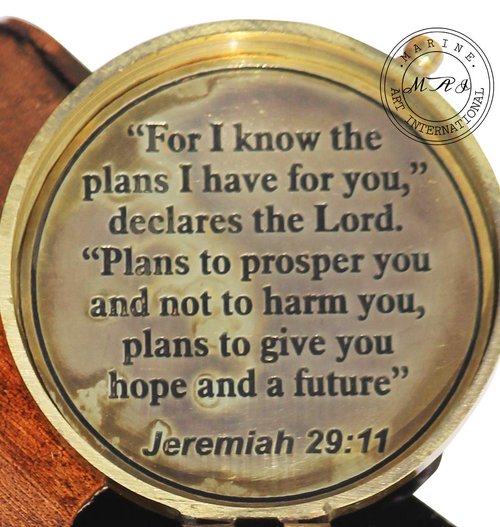 MAI for I Know The Plans I Have for You Engraved Compass, Jeremiah 29 11, Baptism Gifts, Best Easter, Birthday, Mothers Day, Fathers Day, Graduation Gift, Wedding Gifts