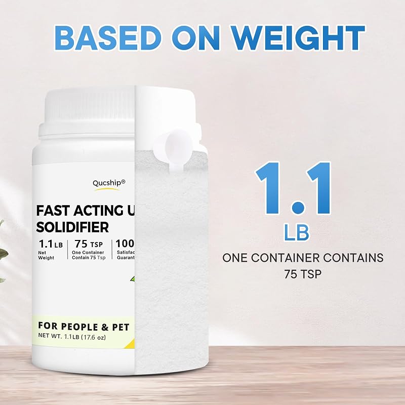 Poo Gel for Camping Toilets 1.1 Pound - Fast-Solidifying Sodium Polyacrylate